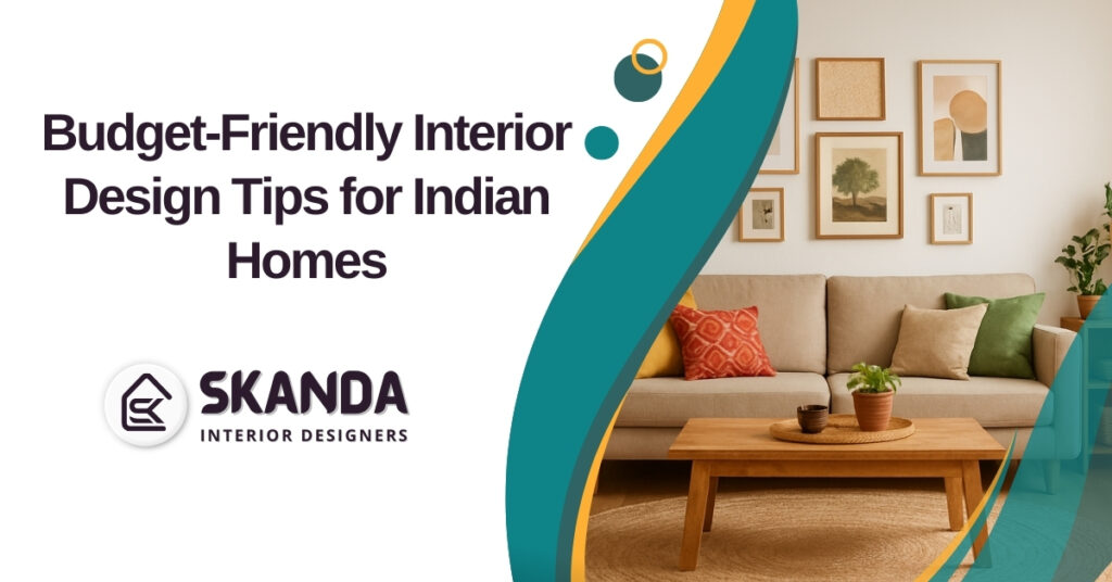 Stylish Indian living room with budget-friendly furniture and minimal decor