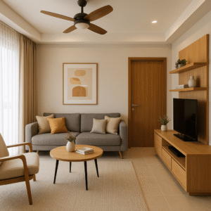 Modern living room by the best budget interior designers in Tirupati