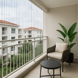 Invisible Grills Designing in Tirupati on Modern Balcony